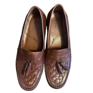 Bass Men's Bellagio Tassel Leather Loafer Shoes Size 9.5
